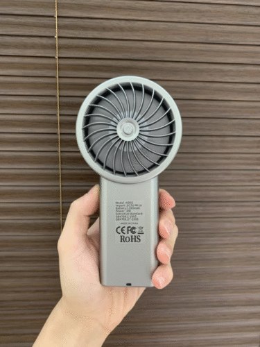 Mros Solar-Powered Handheld Desktop Fan, Portable, Outdoor USB Rechargeable for Summer. photo review