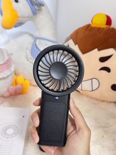 Mros Solar-Powered Handheld Desktop Fan, Portable, Outdoor USB Rechargeable for Summer. photo review