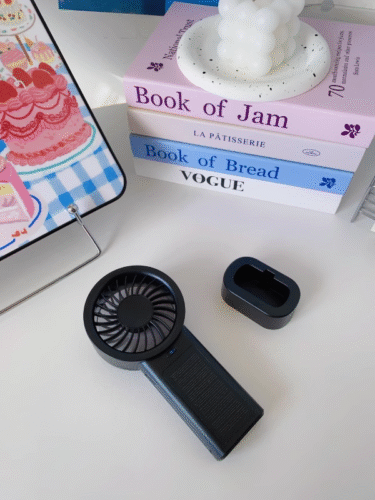 Mros Solar-Powered Handheld Desktop Fan, Portable, Outdoor USB Rechargeable for Summer. photo review