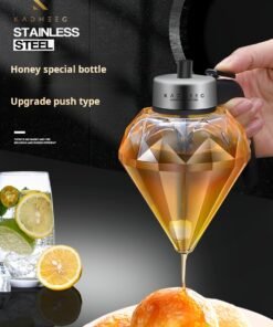 Special glass bottles for honey jars and honey cans, squeeze-type drip bottles, and high-quality honey pots