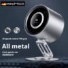 Metal Mini Fan 360ยฐ Rotating Folding Turbine Fan Office Desktop Silent Air Circulation Fan USB Rechargeable Portable Small Bedroom Home Use 2025 New Model