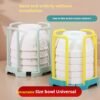Home Use Retractable Bowl Rack Kitchen Cupboard Bowl Plate Bowl Basin Drain Rack Tabletop Plate Rice Bowl Storage Shelf (PACK OF 4)