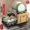No-Installation Kitchen Dish Rack โ Double-Layer Draining Rack for Plates, Bowls & Cutlery, Multifunctional Home Storage