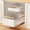 Under-Sink Kitchen Storage Rack โ Multifunctional Pull-Out Cabinet Organizer for Spices, Bowls & Dishes