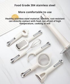 “Kitchen Tool Set – 7-Piece Multifunctional Set with Bottle Opener, Sieve, Grater, Egg Beater, and More”