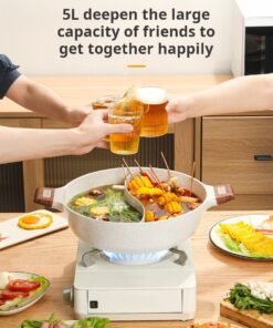 Yin-Yang Hot Pot β Non-Stick, Large Capacity, Suitable for Induction & Ceramic Stoves, Odor-Free for Home Use
